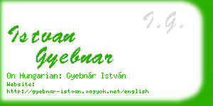 istvan gyebnar business card